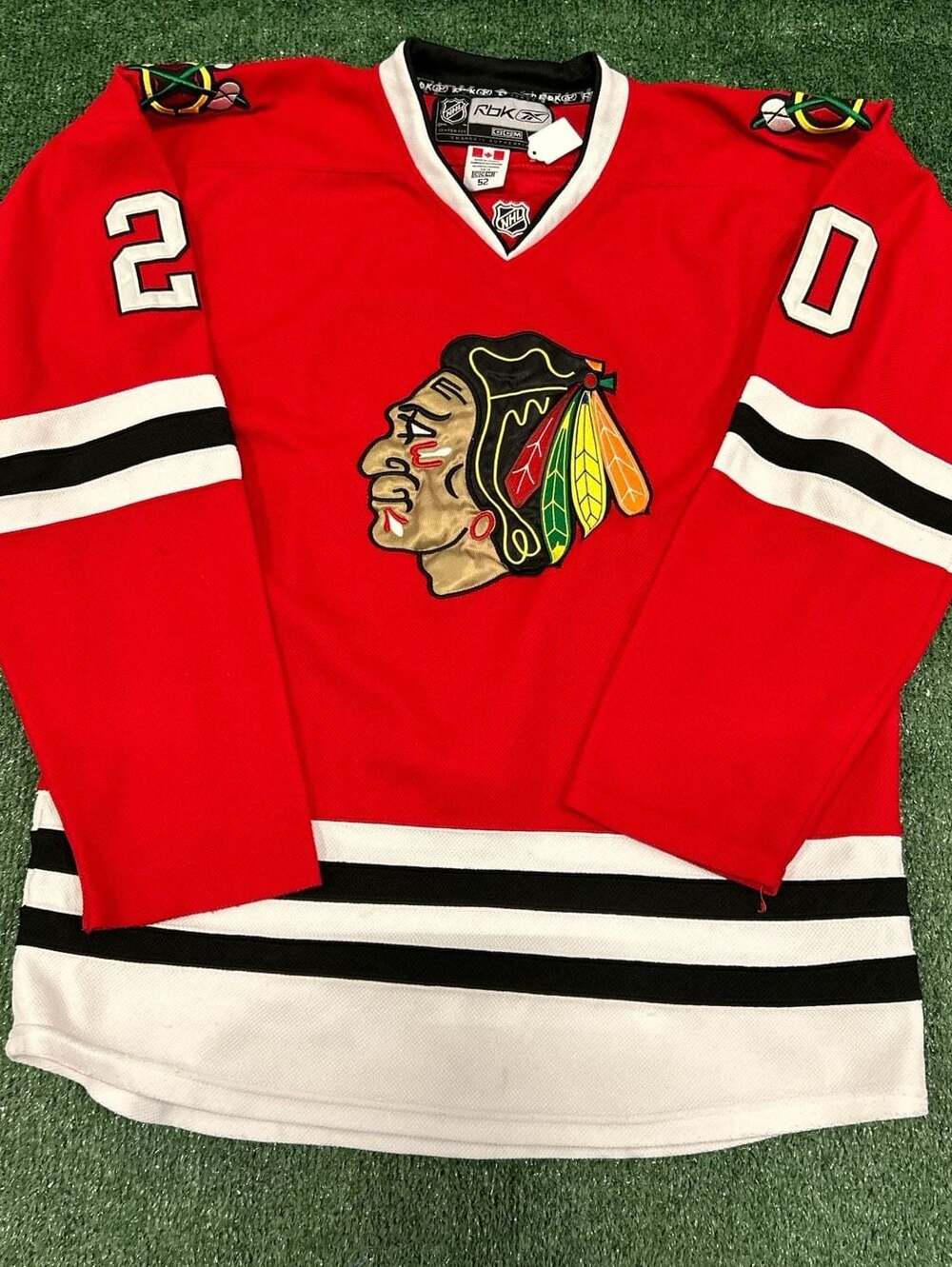 Brandon Saad Chicago Blackhawks Reebok NHL Authentic Center Ice Jersey Size 52